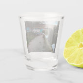 Graffiti op de muur shot glas (Achterkant)