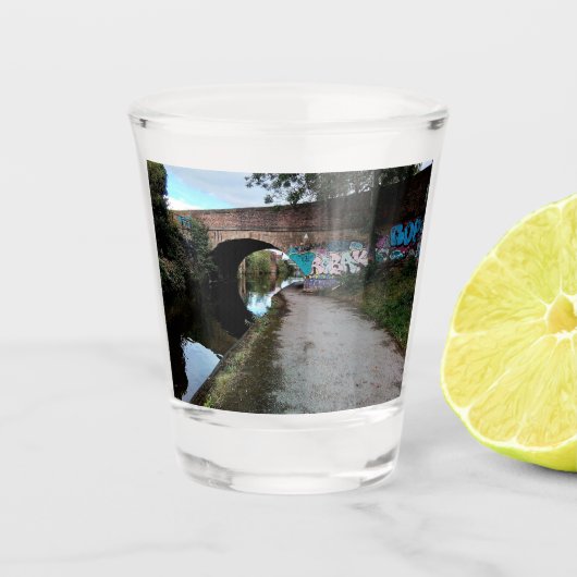 Graffiti op de muur shot glas (Voorkant)