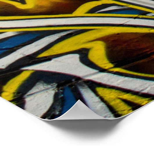 Graffiti op Laneway Poster (Hoek)