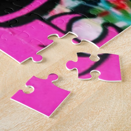 Graffiti op London's Southbank - 20x30 - 1014 pc Legpuzzel (Zijkant)