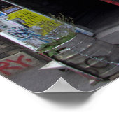 Graffiti op Stadtbahnbogen, Wenen Oostenrijk Poster (Hoek)