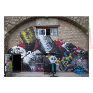 Graffiti op Stadtbahnbogen, Wien Österreich
