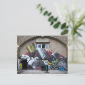 Graffiti op Stadtbahnbogen, Wien Österreich Briefkaart (Staand voorkant)