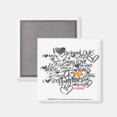 Graffiti Oranje Magneet (Voorkant / Achterkant)