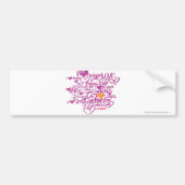 Graffiti Oranje/Paars Bumpersticker (Voorkant)