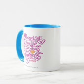 Graffiti Oranje/Paars Mok (Voorkant links)