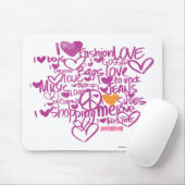 Graffiti Oranje/Paars Muismat (Met muis)