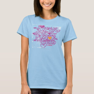 Graffiti Oranje-Paars T-shirt