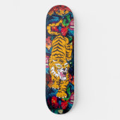 Graffiti Oranje tijger, aangepast aan het skateboa Persoonlijk Skateboard (Voorkant)