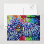 Graffiti Owl Art Briefkaart (Voorkant / Achterkant)