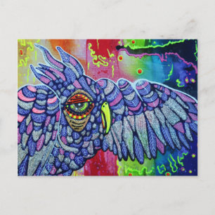 Graffiti Owl Art Briefkaart