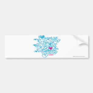 Graffiti Paars/Aqua Bumpersticker