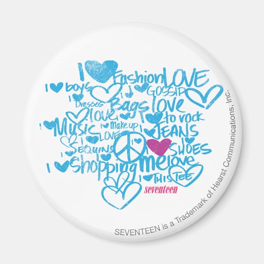 Graffiti Paars/Aqua Magneet (Voorkant)