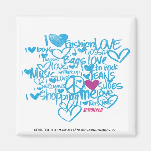 Graffiti Paars/Aqua Magneet (Voorkant)