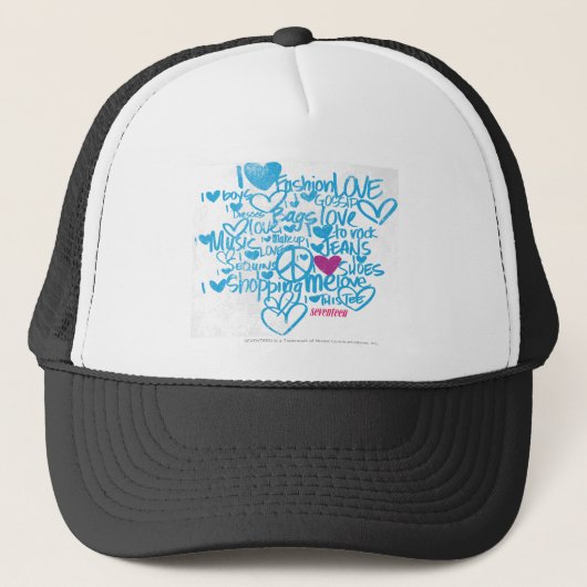 Graffiti Paars/Aqua Trucker Pet (Voorkant)