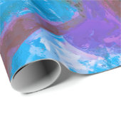 Graffiti Paars Blue Urban Street Pained Wall Art Cadeaupapier (Rol Hoek)