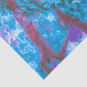 Graffiti Paars Blue Urban Street Pained Wall Art Tissuepapier (Detail)