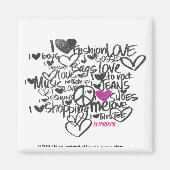 Graffiti Paars Magneet (Voorkant)