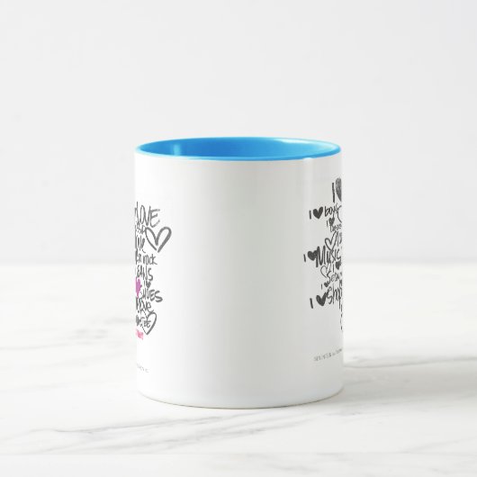 Graffiti Paars Mok (Midden)