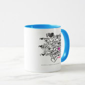 Graffiti Paars Mok (Voorkant rechts)