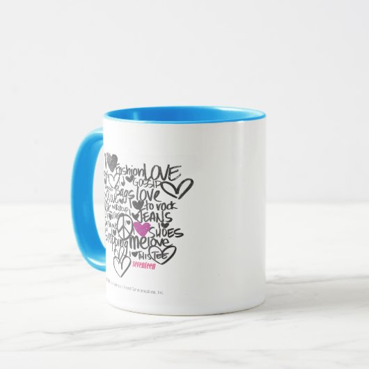 Graffiti Paars Mok (Voorkant links)