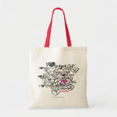 Graffiti Paars Tote Bag (Voorkant)