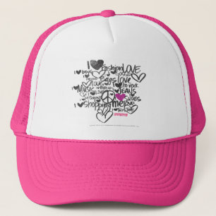 Graffiti Paars Trucker Pet