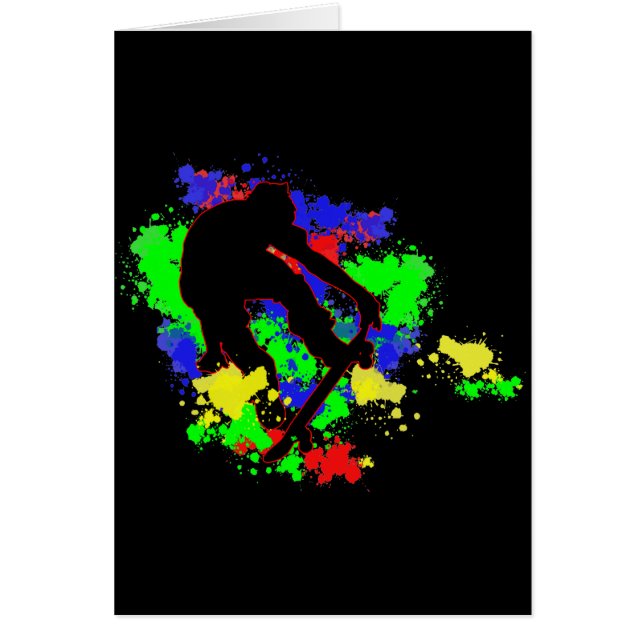 Graffiti Paint Splotches Skater (Voorkant)