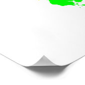 Graffiti Paint Splotches Skater Poster (Hoek)