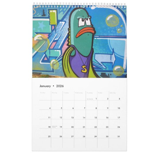 Graffiti Painting Street Art 2018 Kalender (Jan 2026)