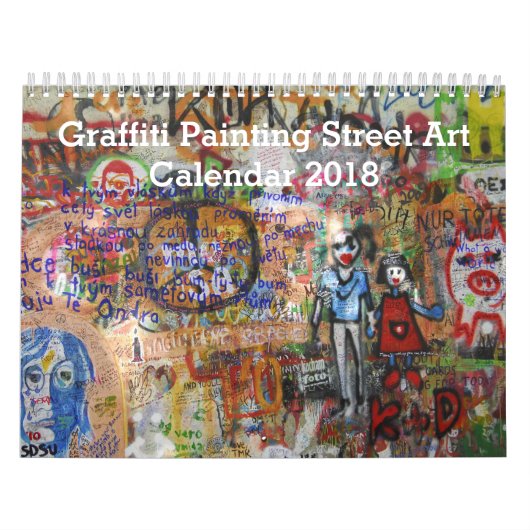 Graffiti Painting Street Art 2018 Kalender (Hoes)