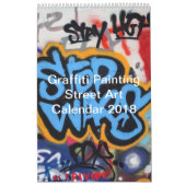 Graffiti Painting Street Art 2018 Kalender (Hoes)