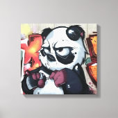 Graffiti Panda-Beer Canvas Afdruk (Voorkant)