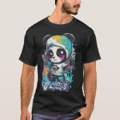 Graffiti Panda cool design T-shirt (Voorkant)