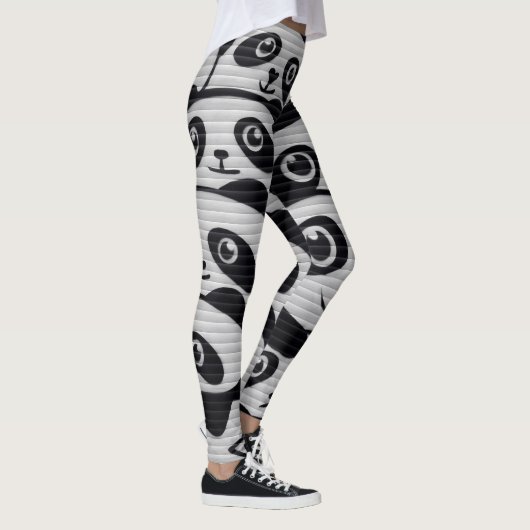 Graffiti Panda-smog Leggings (Rechts)