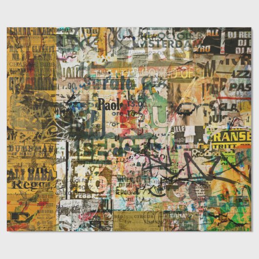 graffiti - papier voor stadsverpakking (Vlak)