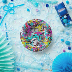 Graffiti-papierbakken Papieren Kommen