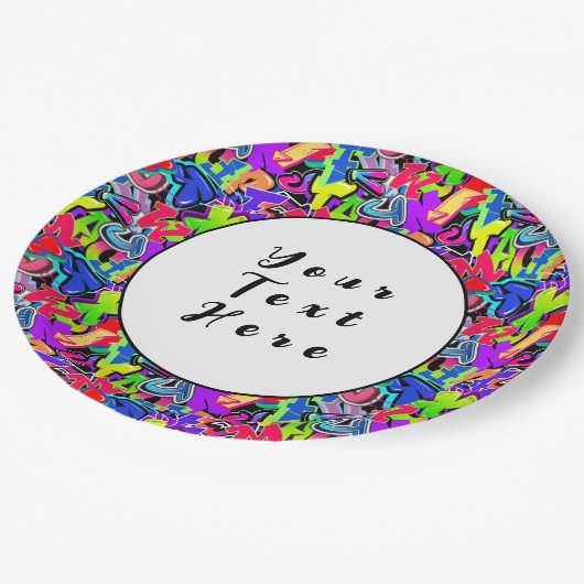 Graffiti Papieren Bordje (Gekanteld)