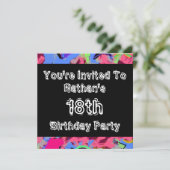 Graffiti ~ Partij Kaart (Staand voorkant)