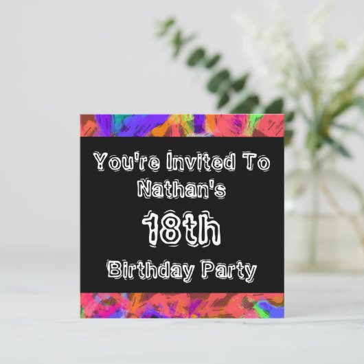 Graffiti ~ Partij Kaart (Staand voorkant)