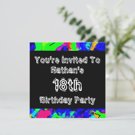 Graffiti ~ Partij Kaart (Staand voorkant)