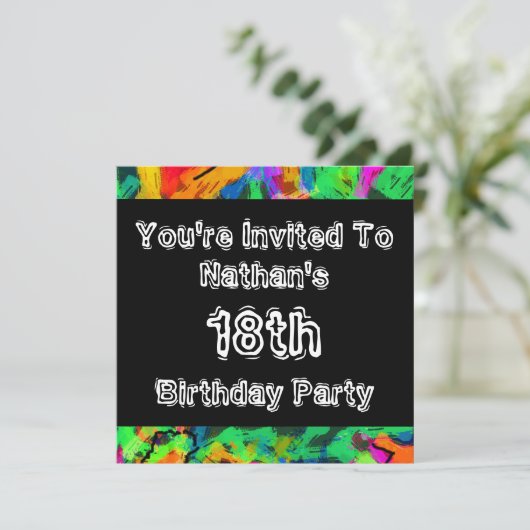 Graffiti ~ Partij Kaart (Staand voorkant)