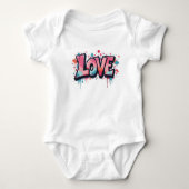 Graffiti Pastel Liefdesbom Romper (Voorkant)