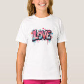 Graffiti Pastel Liefdesbom T-shirt (Voorkant)
