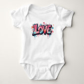Graffiti Pastel Love Bomb Romper (Voorkant)