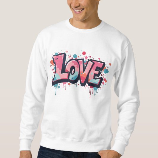 Graffiti Pastel Love Bomb Trui (Voorkant)