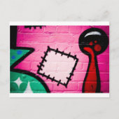 Graffiti Patch en Lolly. Briefkaart (Voorkant)