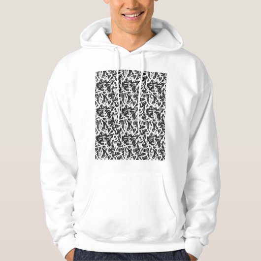 Graffiti-patronen Hoodie (Voorkant)