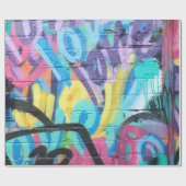 Graffiti Patroon Cadeaupapier (Vlak)
