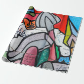 Graffiti Patroon Cadeaupapier (Uitgerold)